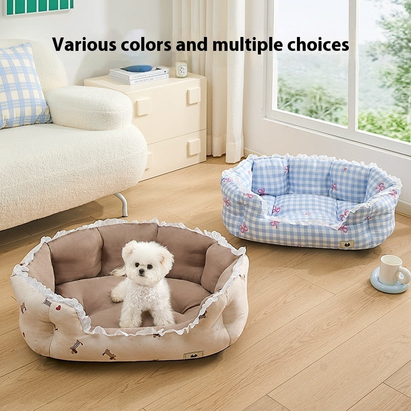 Semi-enclosed Pet Kennel For Small Dogs In All Seasons Of Summer