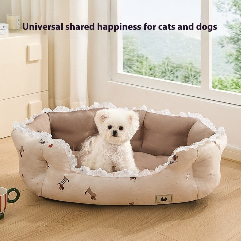 Semi-enclosed Pet Kennel For Small Dogs In All Seasons Of Summer