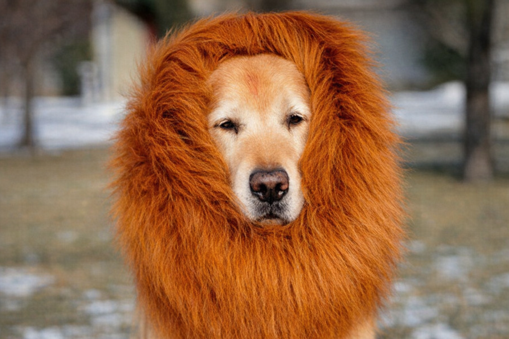 Lion Mane Wig for Large Dogs